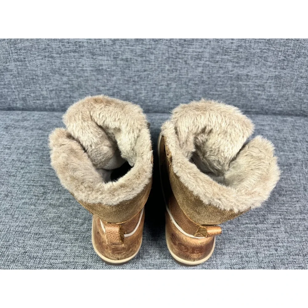 Sorel Tofino II Elk Brown Waterproof Winter Boots Faux Fur NL2182-237 Womens 6
